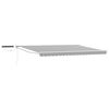 vidaXL Electric Retractable Awning Anthracite and White 5 x 3 m