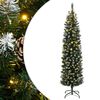 vidaXL Artificial Slim Christmas Tree 150 LEDs 150 cm
