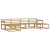 vidaXL Outdoor Sofa Set 6 pcs White Solid Acacia Wood