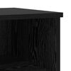 vidaXL Bed Cabinet Black Oak 40 x 35 x 50 cm Engineered Wood