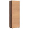 vidaXL Highboard FLORIN Brown Oak 60 x 35 x 182 cm Engineered Wood