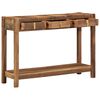 vidaXL Console Table Brown 107 x 33 x 76 cm Solid Reclaim Wood