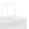 vidaXL Paper Bags 50 pcs with Handles White 32x22x24 cm