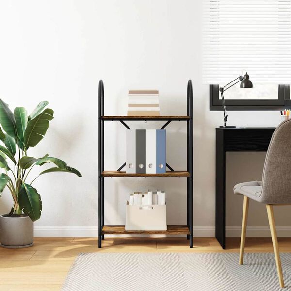 vidaXL Bookshelf Smoked Oak 60 x 30 x 109 cm Engineered wood