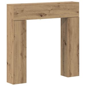 vidaXL Fireplace Surround Artisan Oak 102 x 18 x 100.5 cm