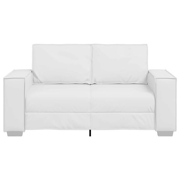vidaXL Sofa White 160 x 78 x 84 cm Fabric