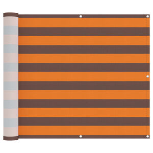 vidaXL Balcony Screen Orange and Brown 100 x 200 cm Oxford Fabric