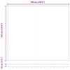 vidaXL Awning Replacement Fabric White 400 x 350 cm Canvas