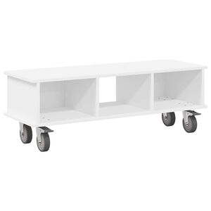 vidaXL TV Stand White 100 x 35 x 35 cm Engineered Wood