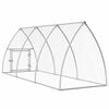 vidaXL Chicken Cage Silver 300x105x120 cm Galvanised Steel