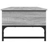 vidaXL Coffee Table Grey Sonoma 100x50x35 cm Engineered Wood and Metal