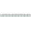 vidaXL Wire Mesh Fence with Flange Green 2.2x25 m