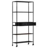 vidaXL Book Cabinet 80x35x180 cm Rough Mango Wood & Iron