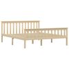 vidaXL Bed Frame without Mattress with 2 Drawers Solid Wood 160x200 cm