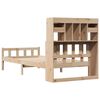 vidaXL Bookcase Bed without Mattress 75x190 cm Small Single Solid Wood Pine