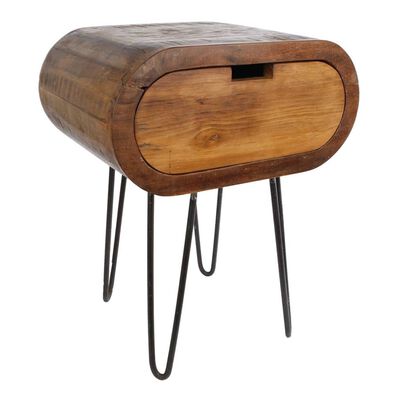 Gifts Amsterdam Side Table Berend Wood Natural 50x38x62 cm