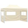 vidaXL Party Tent Folding Cream 280 x410 x 315 cm Oxford Fabric
