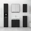 vidaXL Bathroom Cabinet Black 64.5x33.5x59 cm Engineered Wood
