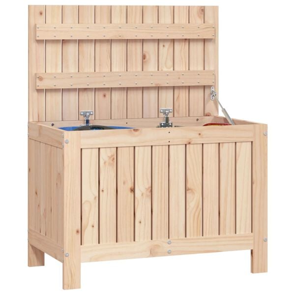 vidaXL Garden Storage Box 76x42.5x54 cm Solid Wood Pine