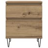 vidaXL Bedside Cabinets 2 pcs Artisan Oak 40x35x50 cm Engineered Wood