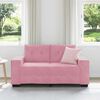 vidaXL Sofa 120cm Pink Poly velvet