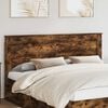 vidaXL Headboard with Headboard Smoked Oak 200 cm Engineered Wood