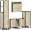 vidaXL 4&nbsp;Piece Bathroom Furniture Set&nbsp;Sonoma Oak Engineered Wood