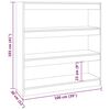 vidaXL Book Cabinet/Room Divider Concrete Grey 100x30x103 cm