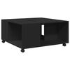 vidaXL Coffee Table Black 80x80x40 cm Engineered Wood