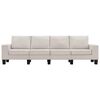 vidaXL Sofa Cream 4-Seater Fabric