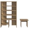 vidaXL Shoe Cabinet with Shelf 2 pcs Artisan Oak Engineered Wood
