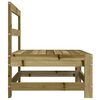 vidaXL Garden Middle Sofa Impregnated Wood Pine