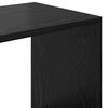 vidaXL Book Cabinet Black Oak 137.5 x 29 x 137.5 cm Engineered Wood