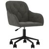 vidaXL Office Chair with Wheel Dark Grey 56 x 61.5 x 72 cm Velvet