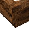 vidaXL Bed Frame without Mattress Smoked Oak 100x200 cm