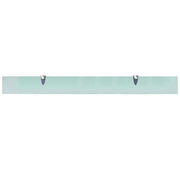 vidaXL Floating Shelves 2 pcs Glass 100x10 cm 8 mm
