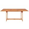vidaXL 7 Piece Garden Dining Set Solid Teak Wood