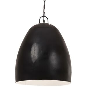 vidaXL Hanging Lamp | Black | Iron with black coating | 42 cm diameter