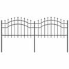 vidaXL Garden Fence Woerden Grey 240 x 165 cm Powder-coated steel