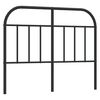 vidaXL Metal Replace Headboard Black 120 cm