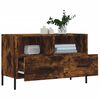 vidaXL TV Cabinet Smoked Oak 80x36x50 cm Engineered Wood