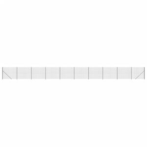 vidaXL Wire Mesh Fence with Flange Anthracite 1.4x25 m