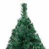 vidaXL Artificial Pre-lit Christmas Tree with Ball Set Green 120 cm PVC