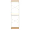 vidaXL Wardrobe White and Oak 60x40x213 cm Metal and Engineered Wood