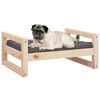 vidaXL Dog Bed 65.5x50.5x28 cm Solid Pine Wood