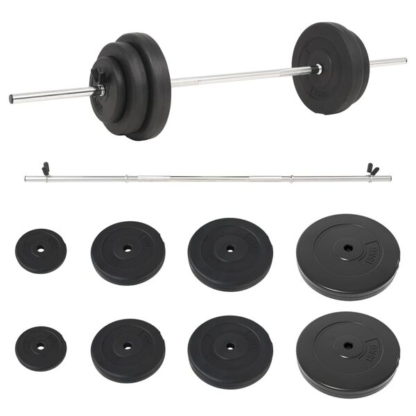 vidaXL Barbell with Plates 60 kg