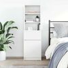 vidaXL Bedside Cabinet White 39x35x125 cm Engineered Wood