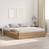 vidaXL Storage Bed Frame Artisan Oak 200 x 200 cm Engineered Wood
