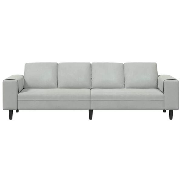 vidaXL Sofa Set Light grey Velvet