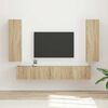 vidaXL TV Cabinet Set Wall-mounted 3 pcs Sonoma Oak Engineered Wood